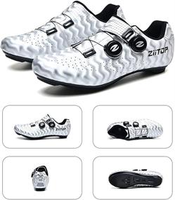 img 3 attached to Unisex Road Cycling Shoes for Men and Women | Peloton Compatible SPD Biking Shoes | Delta Cleats | Mountain Indoor Outdoor Riding Shoes