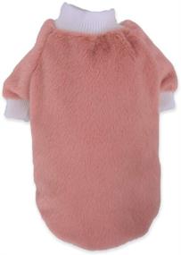 img 4 attached to 🐾 Jcheupet Warm Dog Sweater - Cozy Thick Plush Outfit for Small Dogs, Cats, and Puppies, Ideal for Outings and Casual Wear