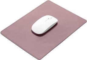 img 4 attached to 🖱️ Durable Leather Mouse Pad – Waterproof Gaming Mouse Pad for Gaming, Laptop, Computer, Office, Home