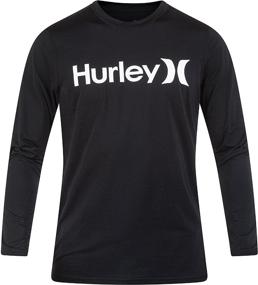 img 2 attached to 👕 Black Hurley Hybrid Sleeve T Shirt for Men - Clothing in T-Shirts & Tanks