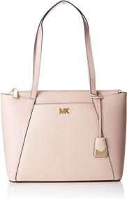 img 4 attached to 👜 Optimized: Michael Kors Maddie Medium Leather Handbag Set with Wallet for Women