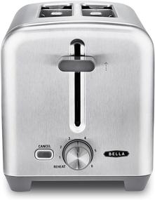 img 4 attached to 🍞 BELLA 2 Slice Toaster: Quick & Even Toasting, Wide Slots for Bagels & Texas Toast, Easy Clean-Up with Drop-Down Crumb Tray, Stainless Steel