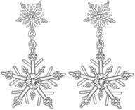 nvenf snowflake earrings holiday christmas logo