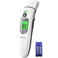 🌡️ infrared fever thermometer for adults and kids - touchless forehead and ear digital thermometer for babies, children, and adults - qqcute logo