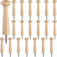 🔧 enhance organization with 2.9-inch unfinished wooden shaker pegs - set of 20 logo