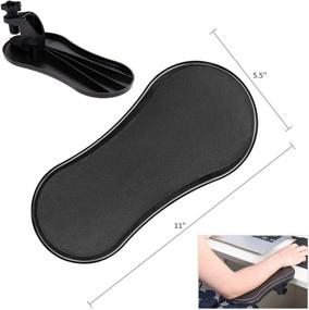 img 1 attached to STA 2 Pack - Adjustable Armrest Support with Ergonomic Design, Wrist 🌟 Rest Extender Pad for Elbow, Stress Relief & Pain Elimination, No Assembly Required