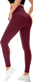 img 2 attached to Buttery Soft High Waist Yoga Pants with Pockets - Non See Through Women's Leggings for Tummy Control, Workout, and Athletic Activities