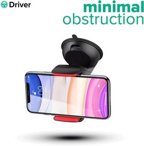 img 3 attached to 📱 DRIVER 360 Degree Rotation Short Arm Car Phone Mount, Dashboard and Windshield Cell Phone Holder for iPhone 12/11 Pro Max/11/XS/XR/X/8/7, Galaxy and More