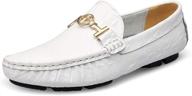 loafers leather driving moccasin business men's shoes in loafers & slip-ons logo