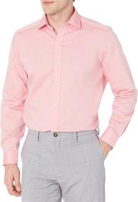 img 4 attached to 👔 Buttoned Non-Iron Sleeve Men's Shirts with Fitted Spread Collar: Ultimate Style and Convenience