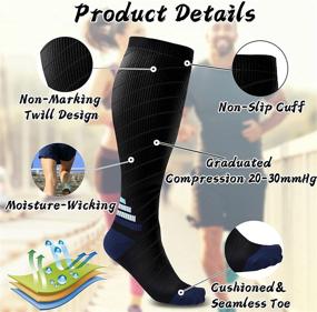 img 3 attached to Compression Athletic Medical Running Traveling Sports & Fitness