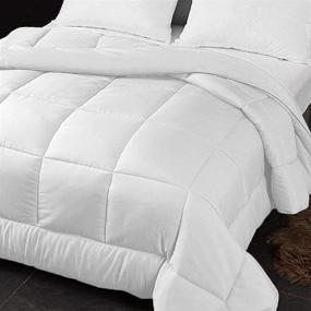 img 4 attached to TECHTIC Comforter Alternative Stitched Washable Bedding and Duvets & Down Comforters