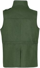 img 2 attached to Lightweight Women's Sleeveless Utility Vest with Pockets - Military-Inspired Jacket Vest