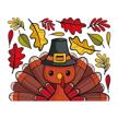 amosfun thanksgiving sticker combination decoration logo