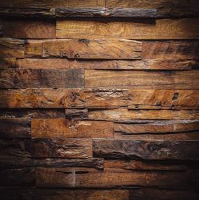 img 4 attached to 📷 Enhance Your Photos with CYLYH 10x10ft Brown Wood 3D Backdrops: Vintage Vinyl Photo Background D104