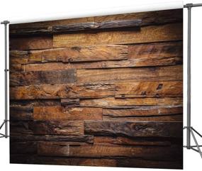 img 3 attached to 📷 Enhance Your Photos with CYLYH 10x10ft Brown Wood 3D Backdrops: Vintage Vinyl Photo Background D104