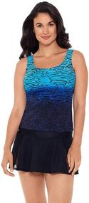 img 4 attached to Reebok Swimwear Fashion Stacked Tankini