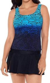 img 3 attached to Reebok Swimwear Fashion Stacked Tankini