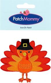 img 1 attached to Adorable Thanksgiving Turkey Patch for Kids: Iron On or Sew On Appliques by PatchMommy