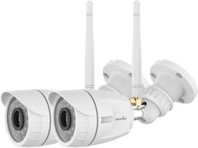 img 4 attached to 🏡 Wansview Внешняя камера безопасности: 1080P WiFi наблюдение с ночным видением, обнаружением движения, удаленным доступом - совместимость с Alexa (2 шт. в упаковке) (W4-2PACK)