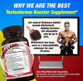 img 1 attached to 💪 XZEN Testoxzen Testosterone Booster - Ultimate Workout Supplement for Men - Enhance Strength, Stamina, Energy & Vitality - Optimal for Muscle Growth & Recovery - 60 Tablets
