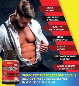 img 2 attached to 💪 XZEN Testoxzen Testosterone Booster - Ultimate Workout Supplement for Men - Enhance Strength, Stamina, Energy & Vitality - Optimal for Muscle Growth & Recovery - 60 Tablets