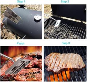 img 3 attached to 🔥 Willway BBQ Meat Branding Iron for Grilling - Personalized Barbecue Steak Names Press Tool with Changeable Letters