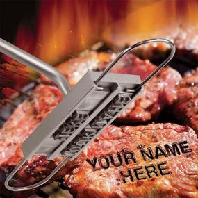 img 4 attached to 🔥 Willway BBQ Meat Branding Iron for Grilling - Personalized Barbecue Steak Names Press Tool with Changeable Letters