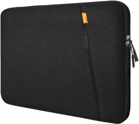 img 4 attached to 💻 JETech 13.3-Inch Laptop Sleeve for Notebook, Tablet, iPad, MacBook Pro, and MacBook Air - Waterproof Shock Resistant Bag Case with Accessory Pocket (Black)