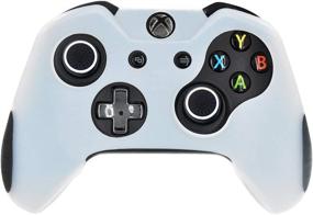 img 2 attached to 🎮 Enhanced Protection with Taifond Thicker Silicone Controller Covers for Xbox One – Includes Bonus Thumb Grip Caps (White)