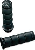 🏍️ kuryakyn 6345 premium iso handlebar grips: kawasaki, suzuki, victory & yamaha motorcycles - gloss black, 1 pair logo