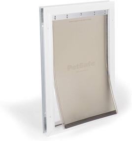 img 4 attached to 🐾 Premium PetSafe Aluminum Dog and Cat Door - Sturdy Frame, Tinted Magnetic Vinyl Flap, Slide-In Closing Panel - Easy DIY Installation - Ideal for Small to X-Large Breeds