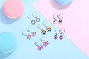 img 1 attached to Earrings Hypoallergenic Acrylic Butterfly Cartoon