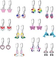 earrings hypoallergenic acrylic butterfly cartoon logo