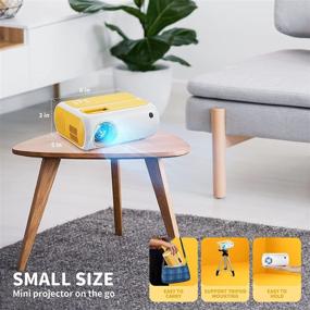 img 1 attached to 🎥 Uyole Mini Projector - Portable LED Pico Projector for Kids Cartoon, Ideal Kids Gift - Supports TV Stick, HDMI, AV, USB, Laptops - Perfect Outdoor Movie & Home Theater Experience