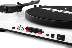 img 2 attached to 🎶 Gemini Sound TT-900 Stereo Belt Drive Turntable Sound System Set, 3 Speed Vinyl Record Bluetooth Player with Dual 50W Speakers, Black/White - Improved SEO