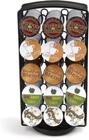 img 1 attached to ☕ Carousel Coffee Pod Holder, 3.5 x 6.5 x 12, Black - Innovative Mind Reader Design