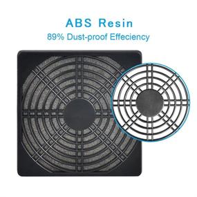 img 1 attached to 🌀 ELUTENG 120mm Fan Filter 2 Pack: IP40 Dustproof Blower Guard for Case Fans - Tool-Free Mesh Cover for Effective Ventilation and Dust Prevention