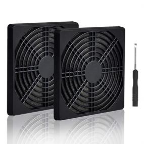 img 4 attached to 🌀 ELUTENG 120mm Fan Filter 2 Pack: IP40 Dustproof Blower Guard for Case Fans - Tool-Free Mesh Cover for Effective Ventilation and Dust Prevention