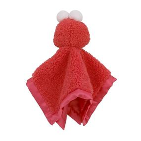 img 1 attached to 🧸 Одеяло-пелёнка Sesame Street Elmo: ультрамягкое ярко-красное плюшевое удобство и безопасность