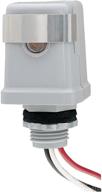 📸 intermatic k4141c 120-volt 25-amp stem mount thermal photocontrol - efficient gray color light-sensing device logo