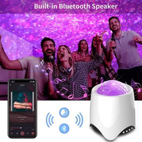 img 2 attached to Проектор с Bluetooth-динамиком для спальни Fansbe