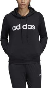 img 2 attached to 🧥 Stay cozy and stylish with adidas Women's Essentials Linear Pullover Hoodie!