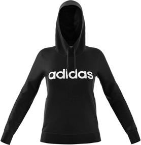 img 4 attached to 🧥 Stay cozy and stylish with adidas Women's Essentials Linear Pullover Hoodie!