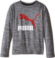 👶 puma baby boys' long sleeve logo tee in no 1 design logo