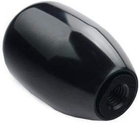 img 1 attached to 🚗 Dewhel Black Aluminum Manual Gearbox Shift Knob - 5 Speed M12x1.25 Screw-On