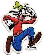 🐶 disney goofy dippy dawg with green hat, running with black bag - embroidered iron on / sew on patch logo