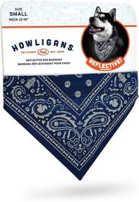 img 1 attached to 🐶 Genuine Fred Howligans Dog Bandana: Small, Navy - Versatile and Stylish Accessory for Your Precious Pooch