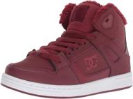 dc unisex-child pure high-top wnt skate shoe: stylish and functional footwear for active kids логотип