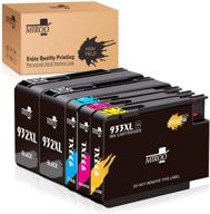 miroo replacement ink cartridge for hp 932xl 933xl: compatible with hp officejet 6700 6600 7612 6100 7610 7110 printers - 2 black, 1 cyan, 1 magenta, 1 yellow, 5-pack logo